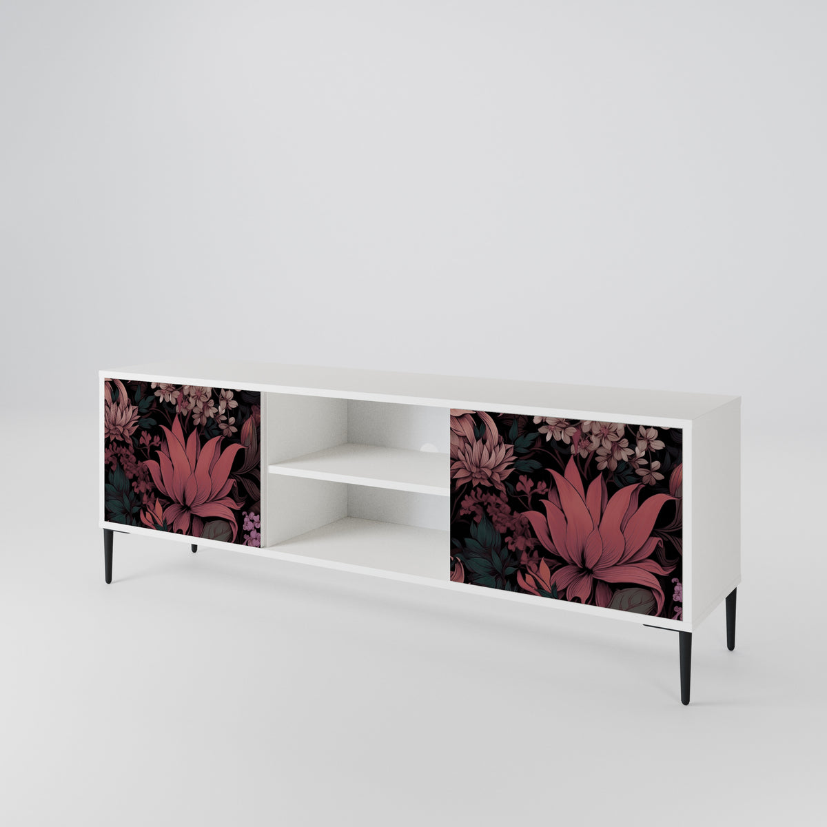 FLORAL WHISPER Dvoudveřový TV stolek