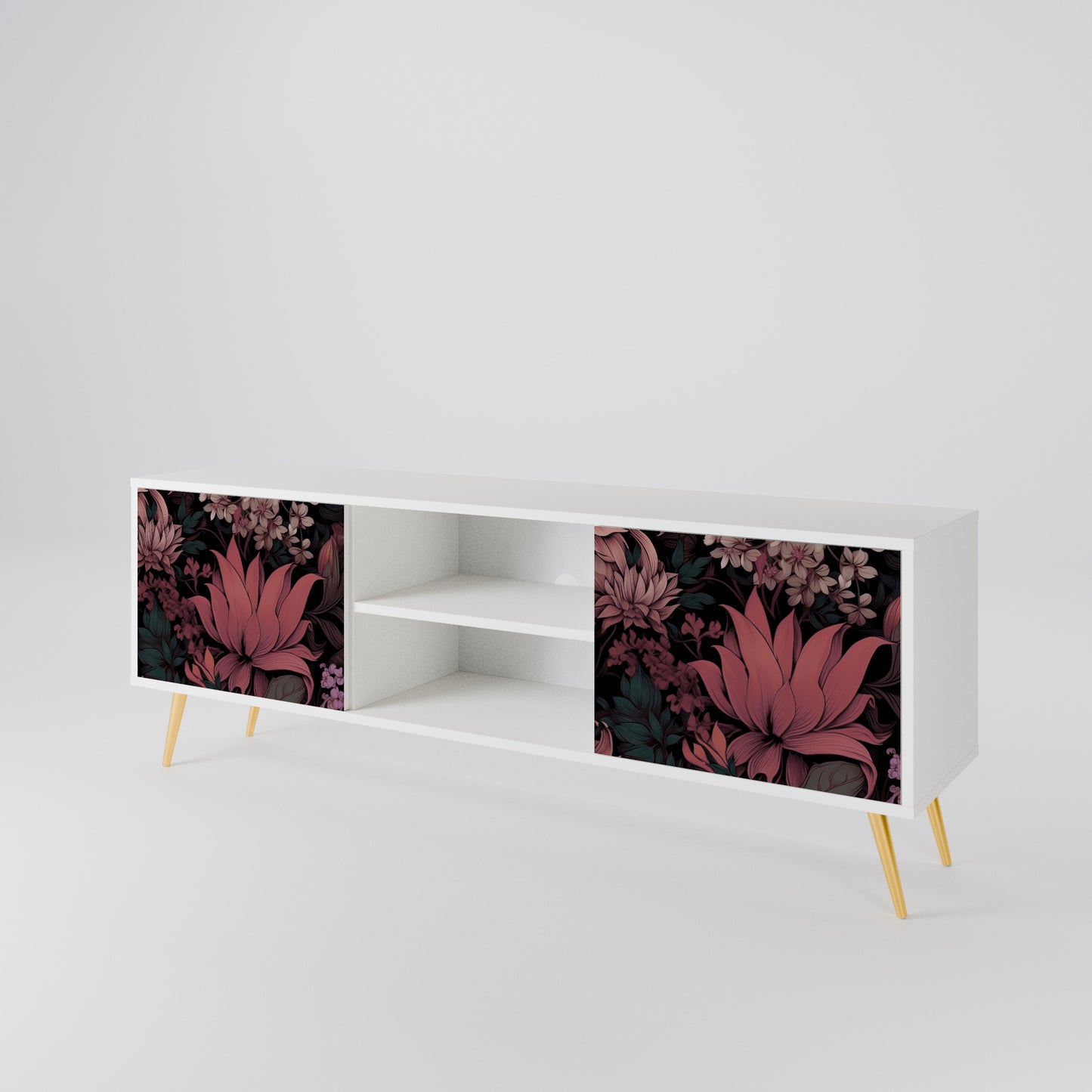 FLORAL WHISPER Dvoudveřový TV stolek