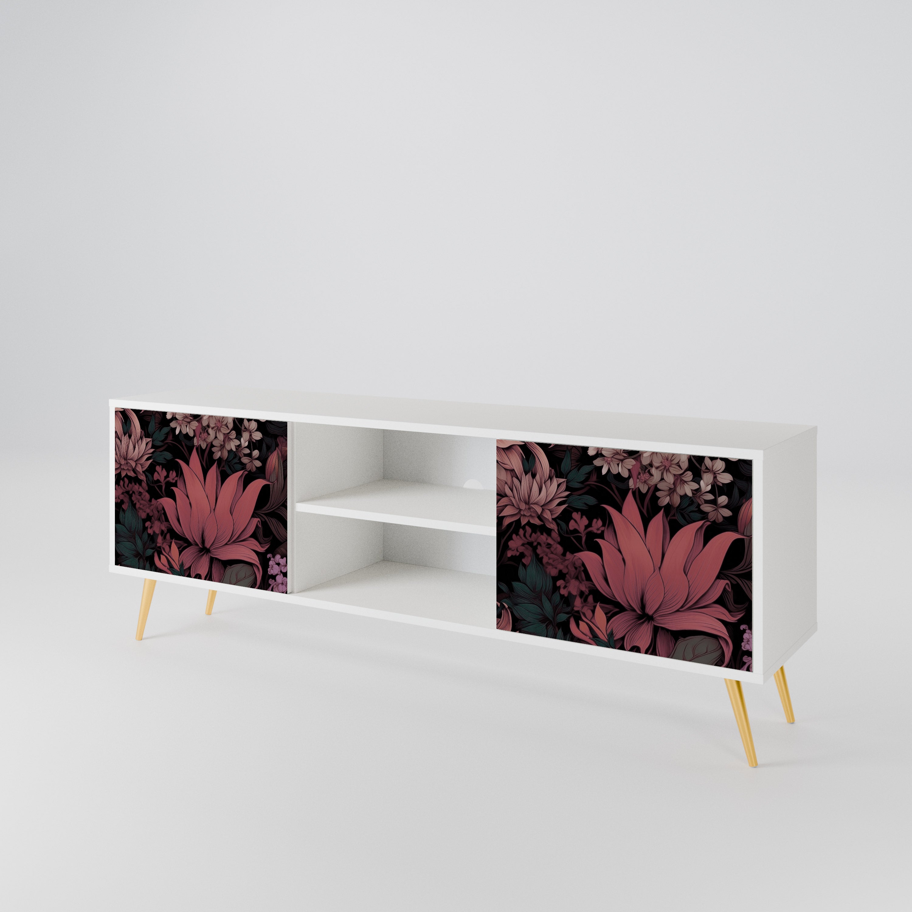 FLORAL WHISPER Dvoudveřový TV stolek