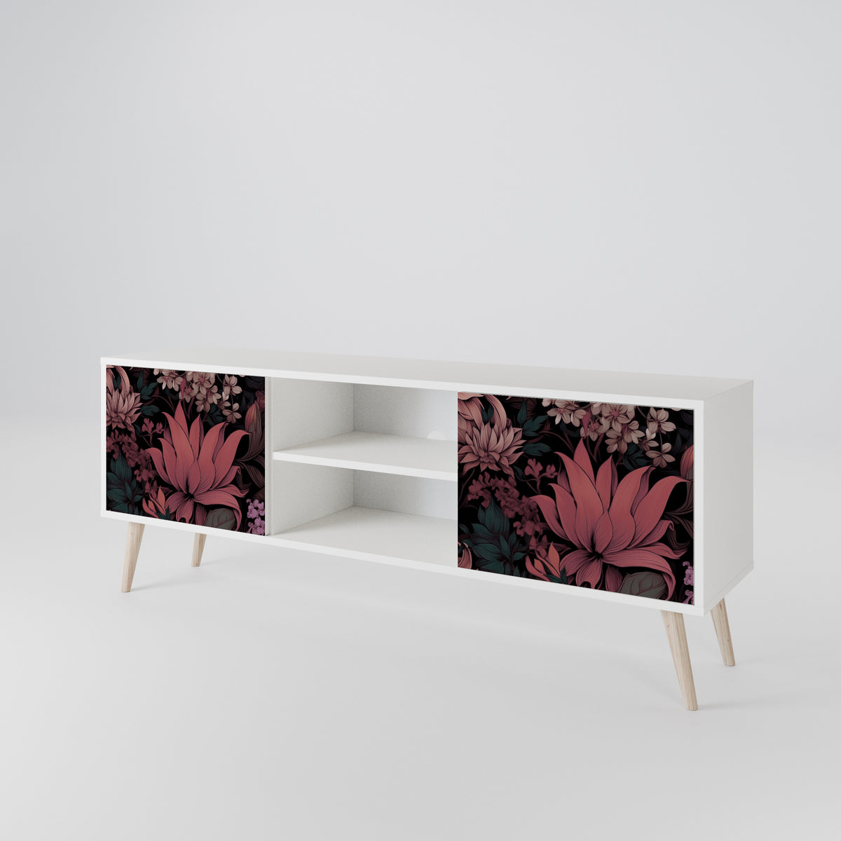 FLORAL WHISPER Dvoudveřový TV stolek
