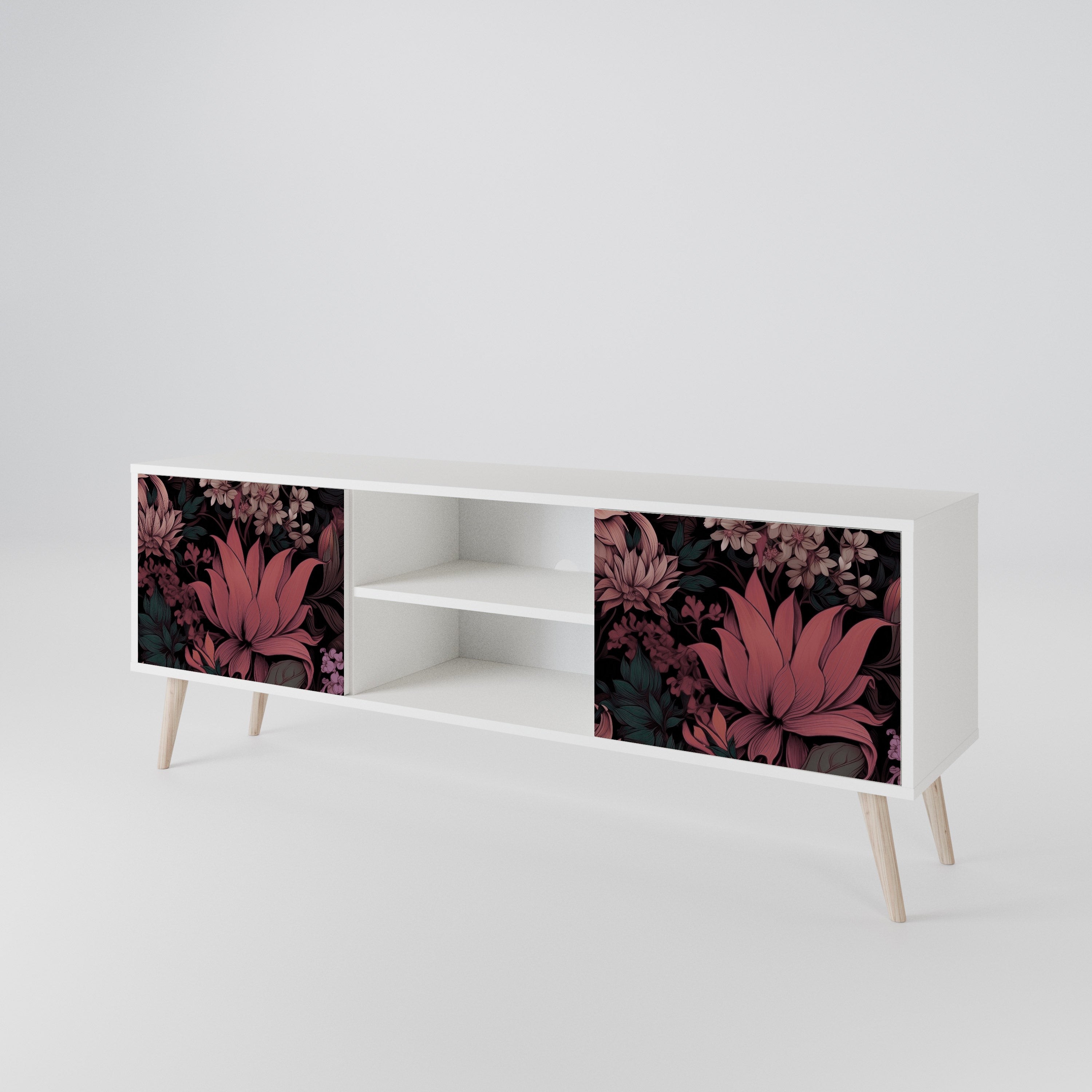 FLORAL WHISPER Dvoudveřový TV stolek