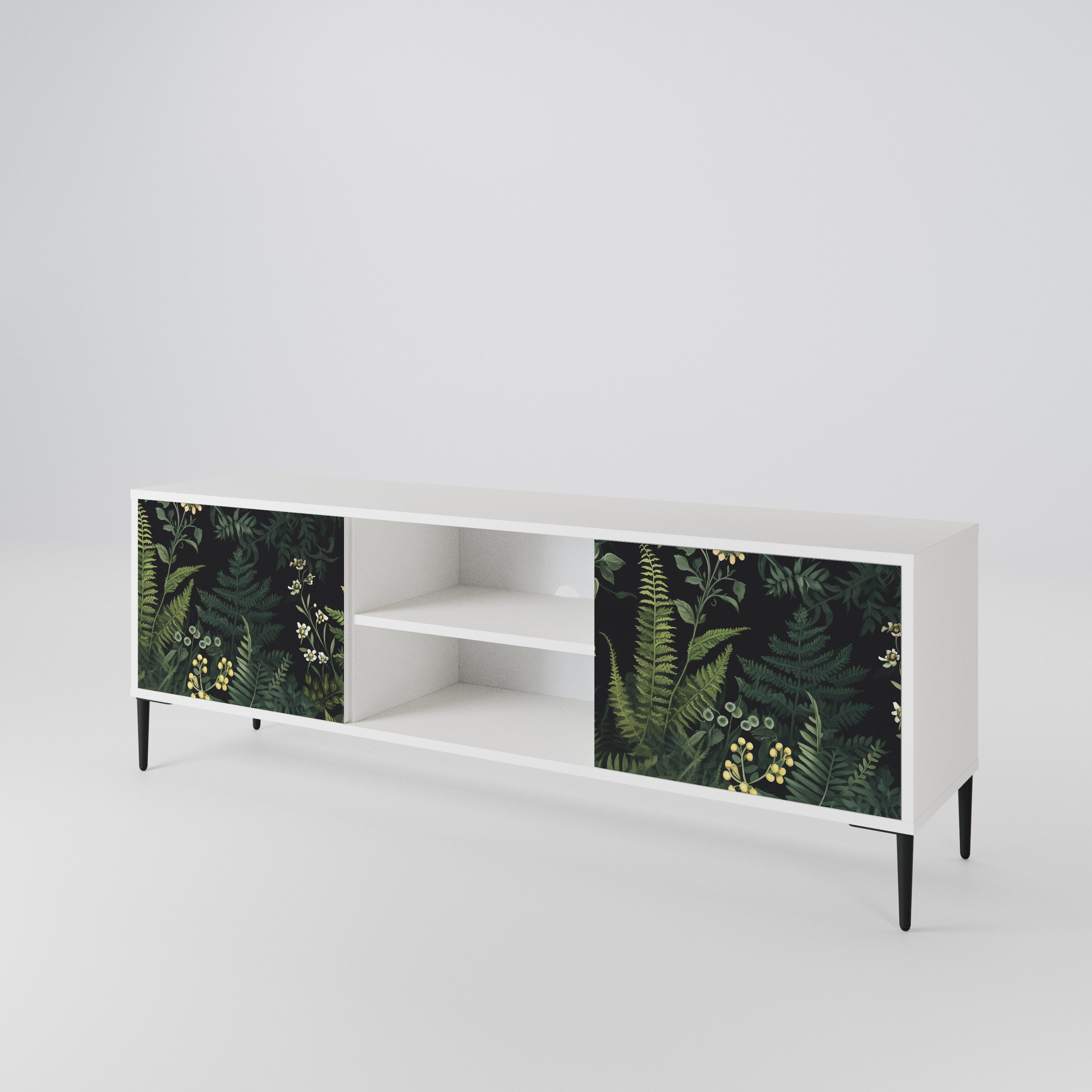 FERN FLOWERS Dvoudveřový TV stolek