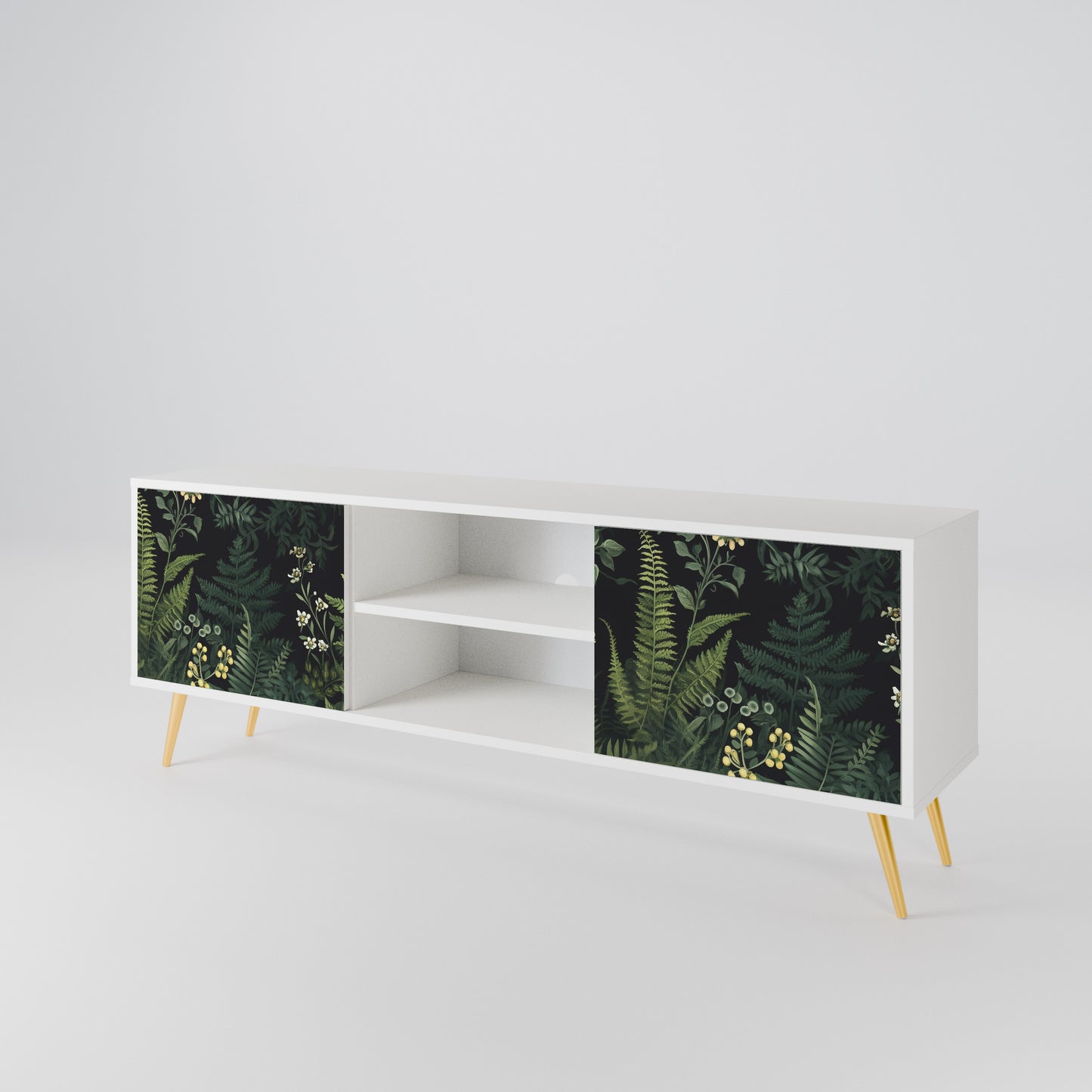 FERN FLOWERS Dvoudveřový TV stolek