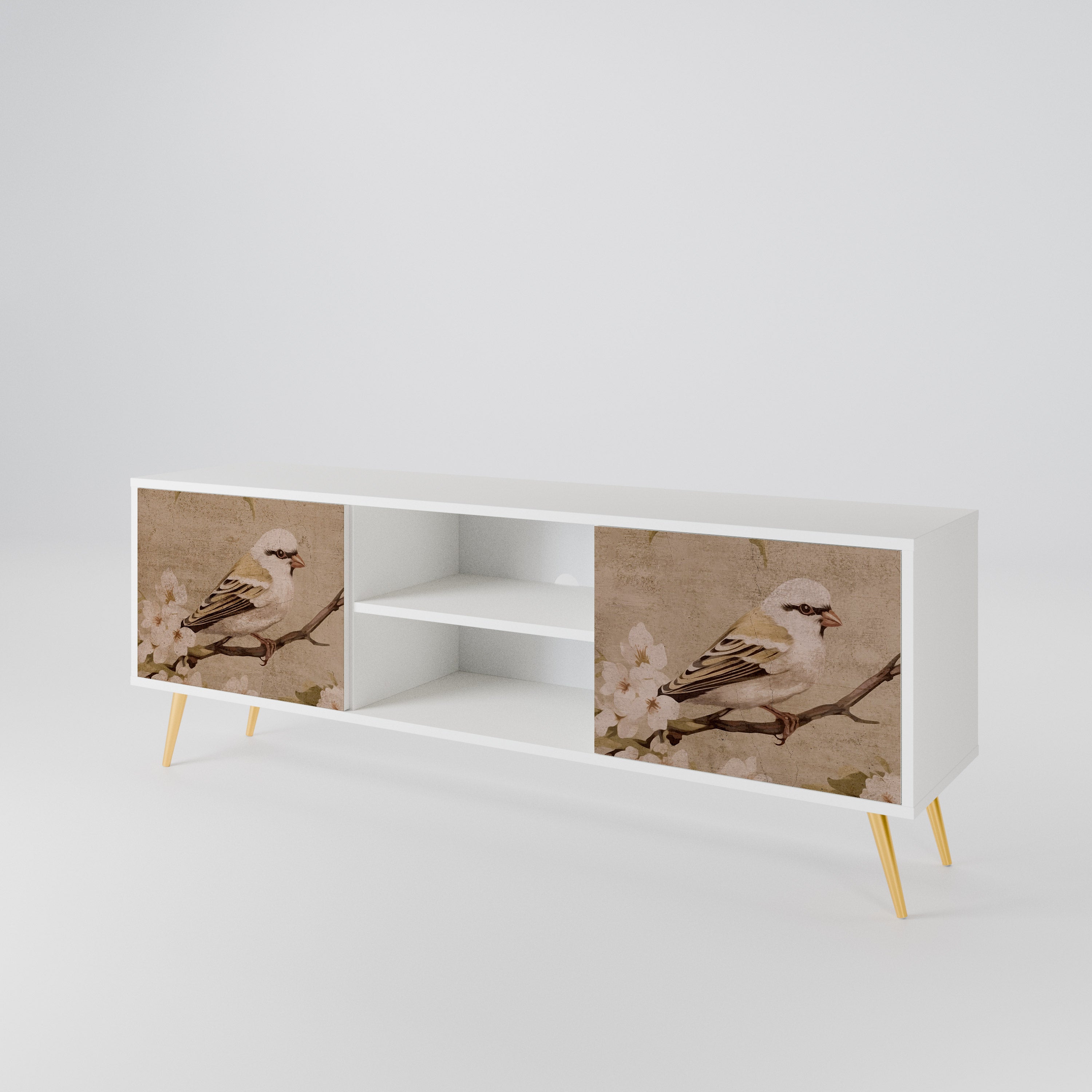 PETAL DISTINGUISH Dvoudveřový TV stolek
