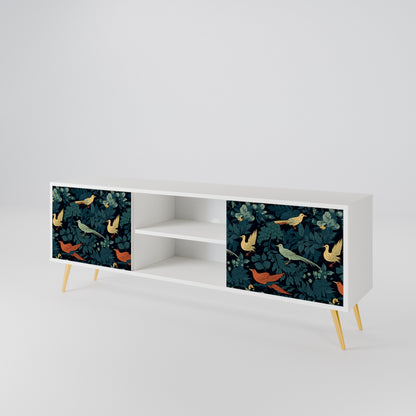 FOWL ORNAMENT Dvoudveřový TV stolek