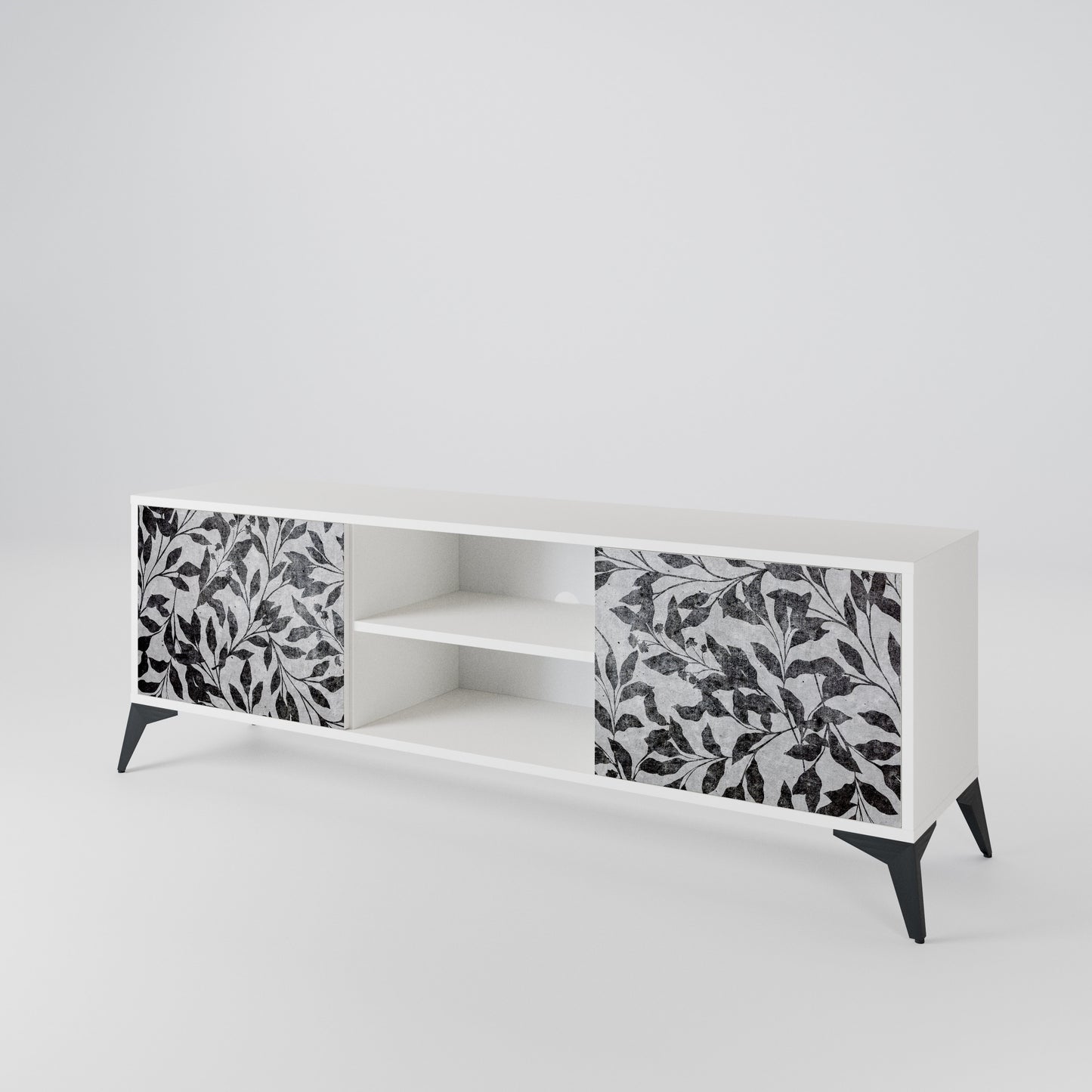 CHARCOAL SPROUT Dvoudveřový TV stolek
