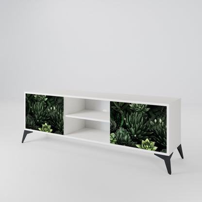 SUCCULENT JUNGLE Dvoudveřový TV stolek