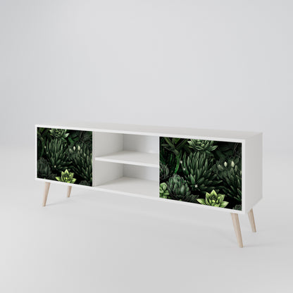 SUCCULENT JUNGLE Dvoudveřový TV stolek