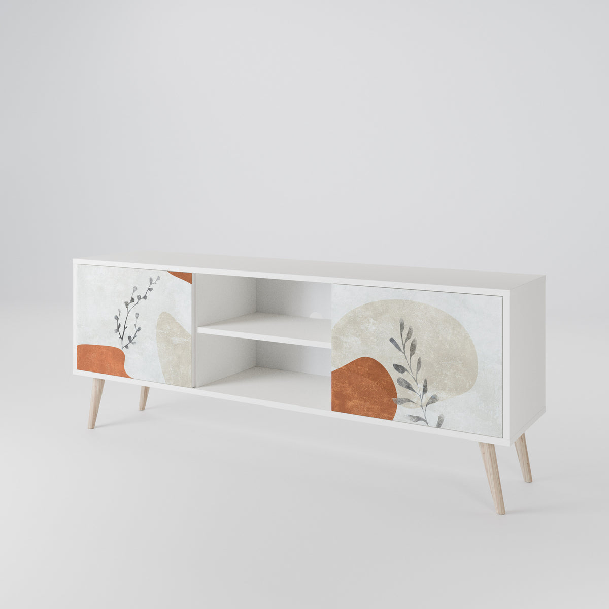 TRANQUIL TWIG Dvoudveřový TV stolek