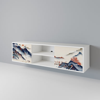 JAPANESE LANDSCAPE Dvoudveřový TV stolek