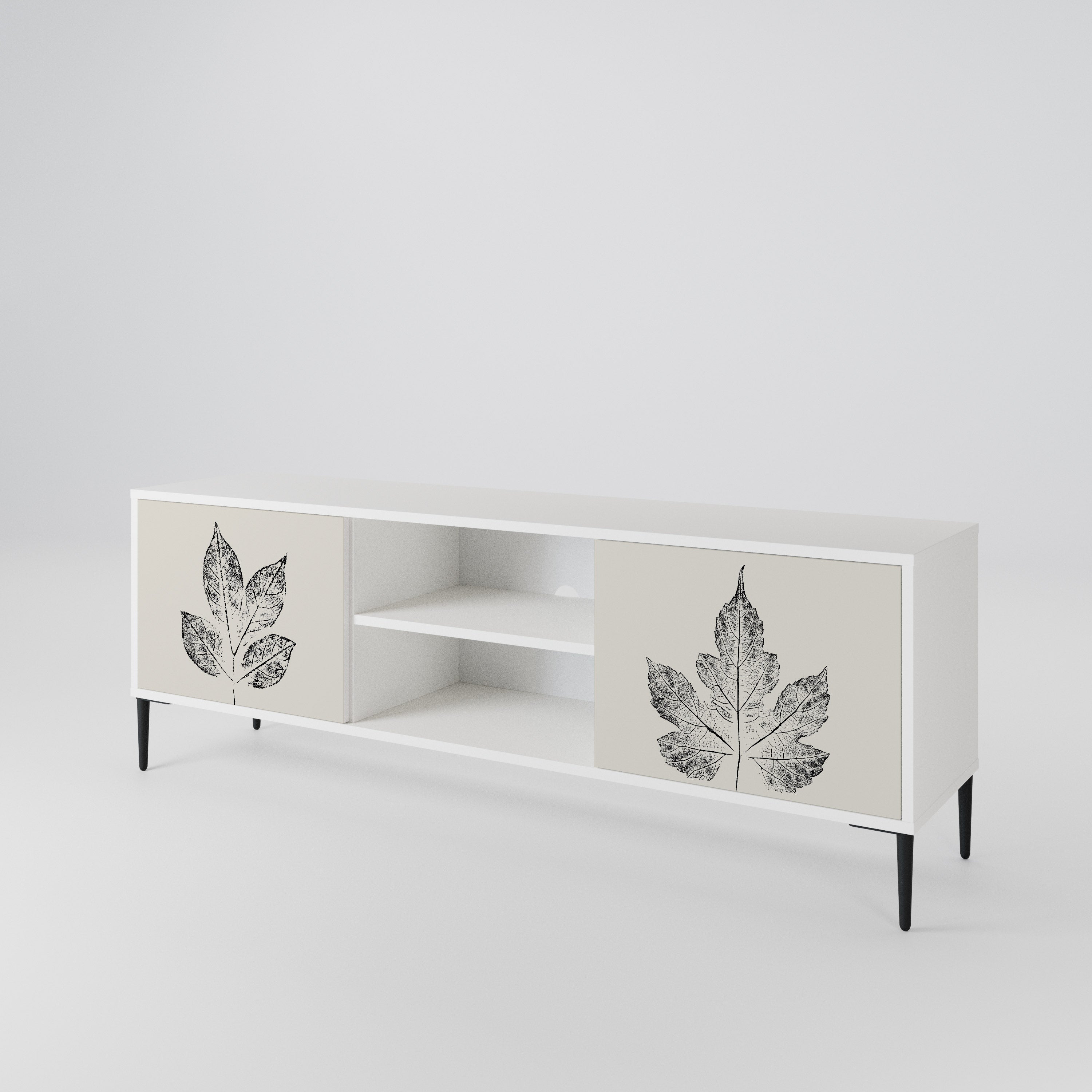 LEAFY STAMPS Dvoudveřový TV stolek
