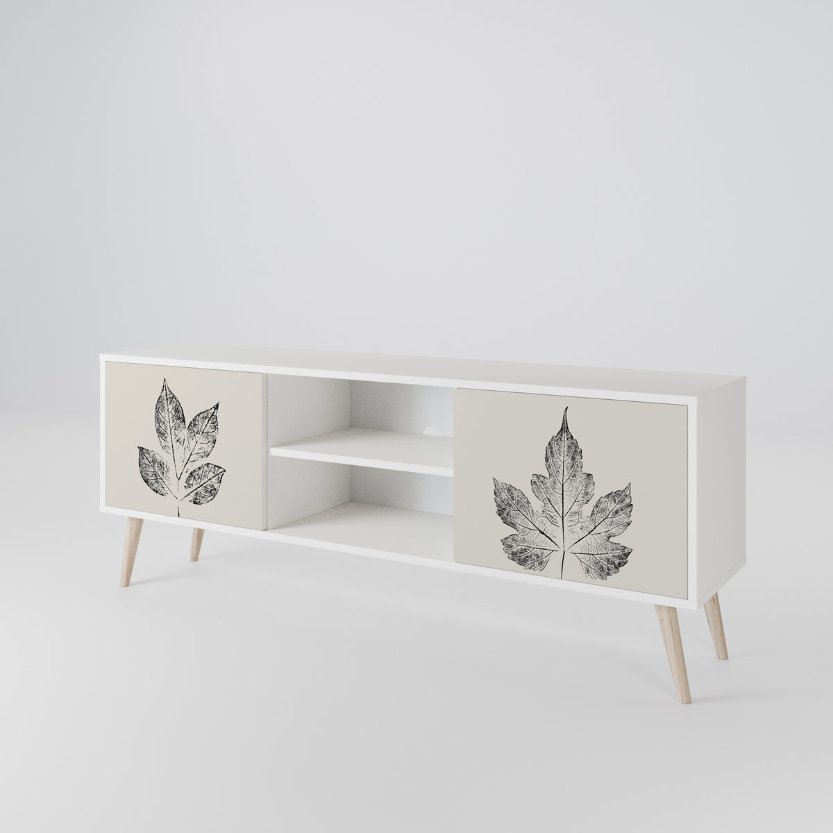 LEAFY STAMPS Dvoudveřový TV stolek
