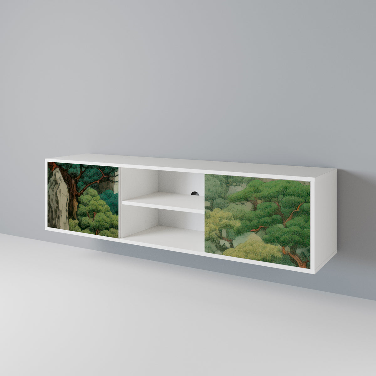 VERDURE ABYSS Dvoudveřový TV stolek