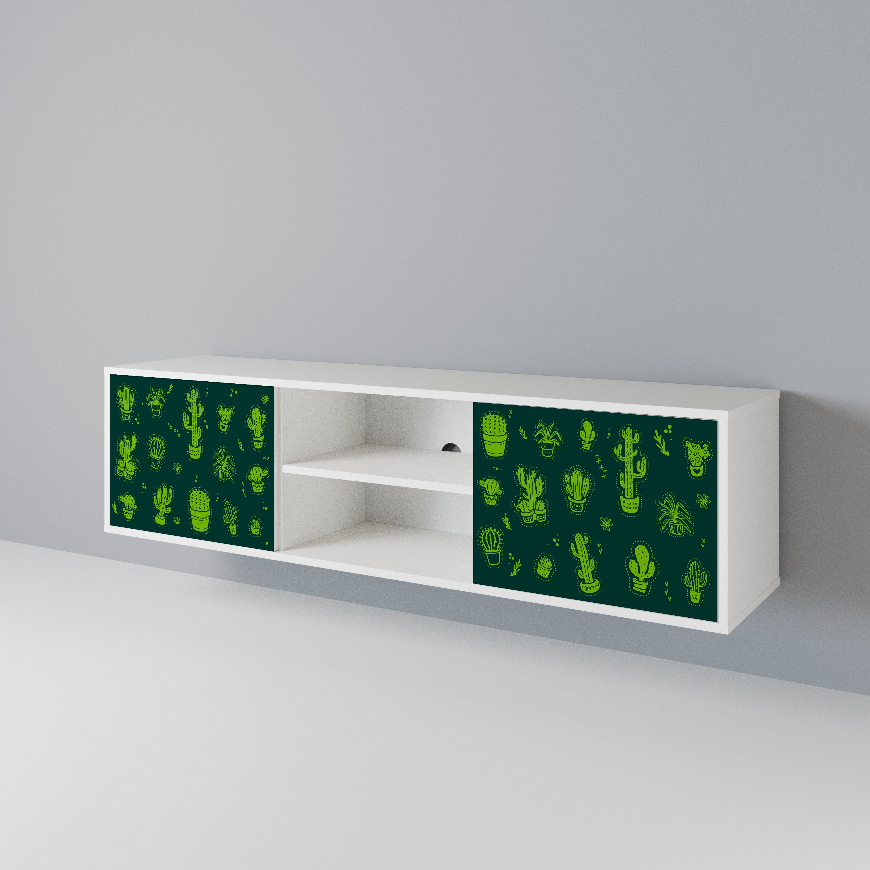 DESERT GREEN Dvoudveřový TV stolek
