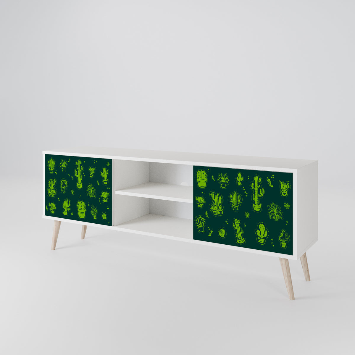 DESERT GREEN Dvoudveřový TV stolek