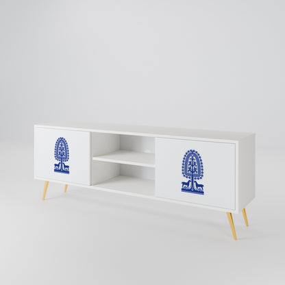 POLISH FOLK ART Dvoudveřový TV stolek