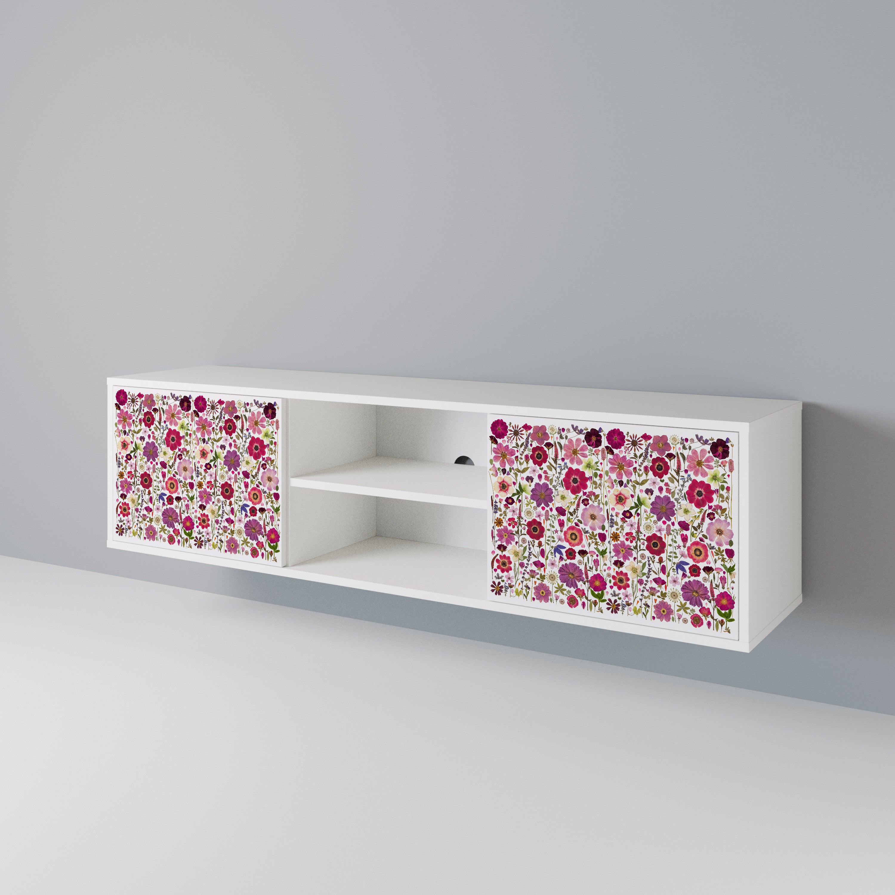 PETAL GARDEN Dvoudveřový TV stolek