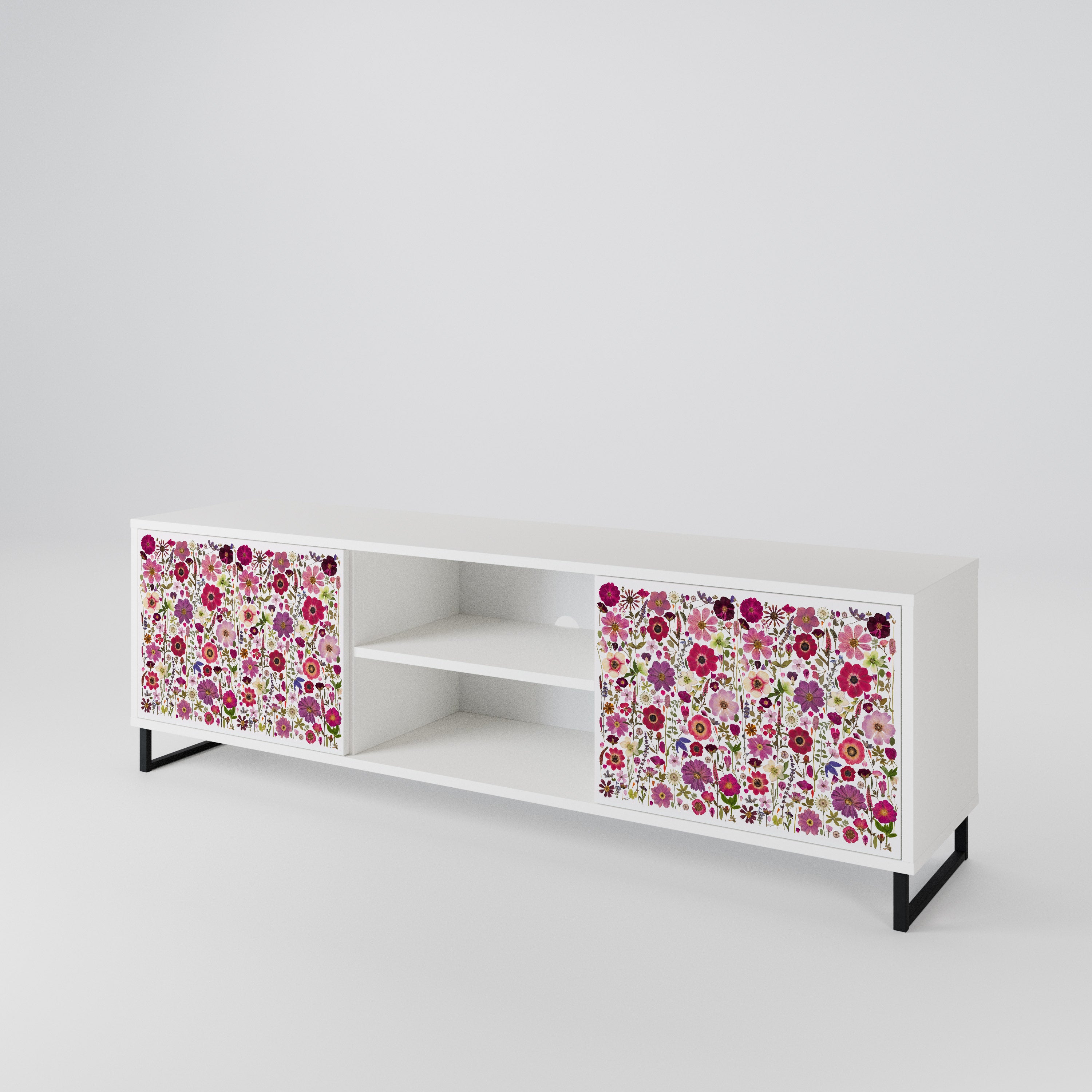 PETAL GARDEN Dvoudveřový TV stolek