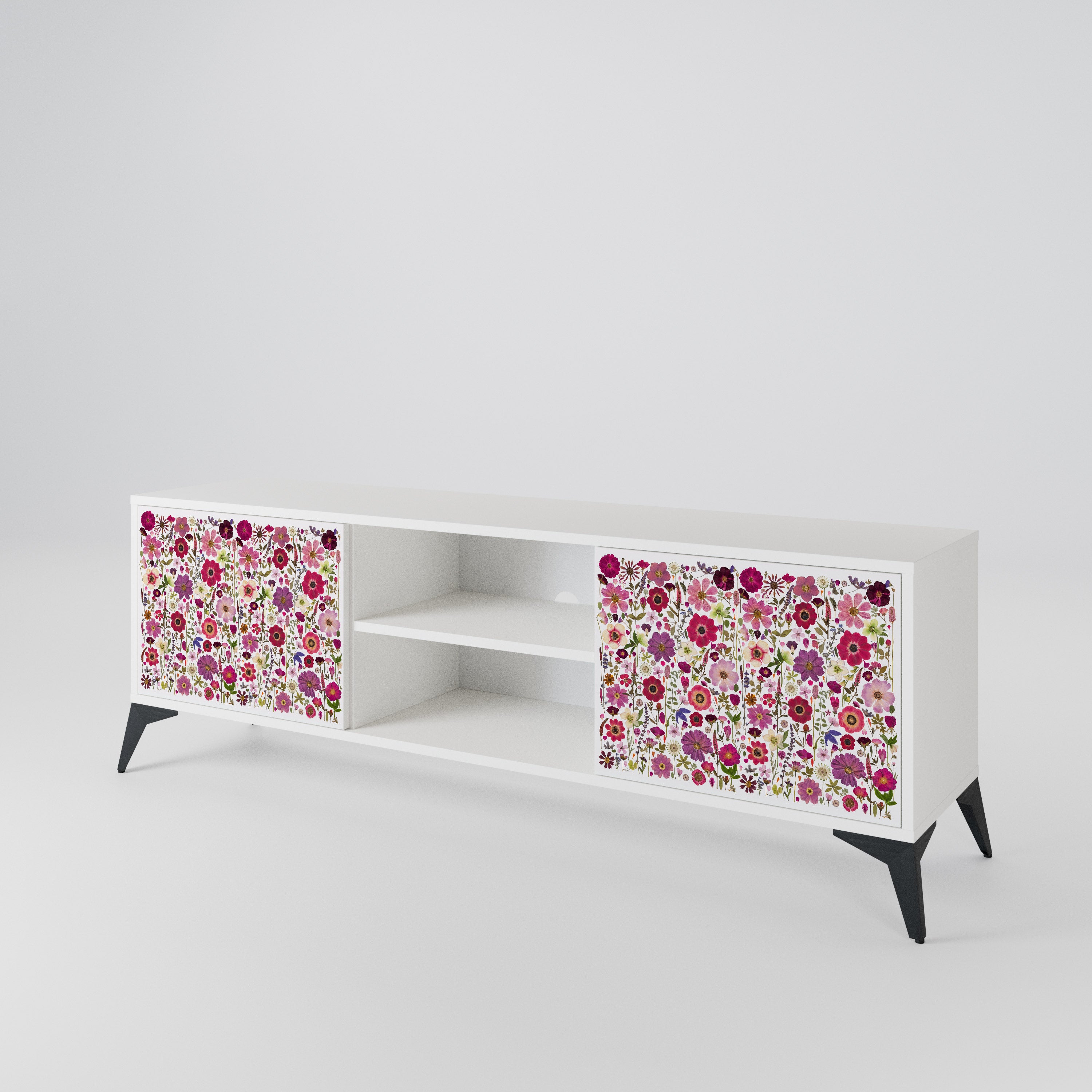 PETAL GARDEN Dvoudveřový TV stolek