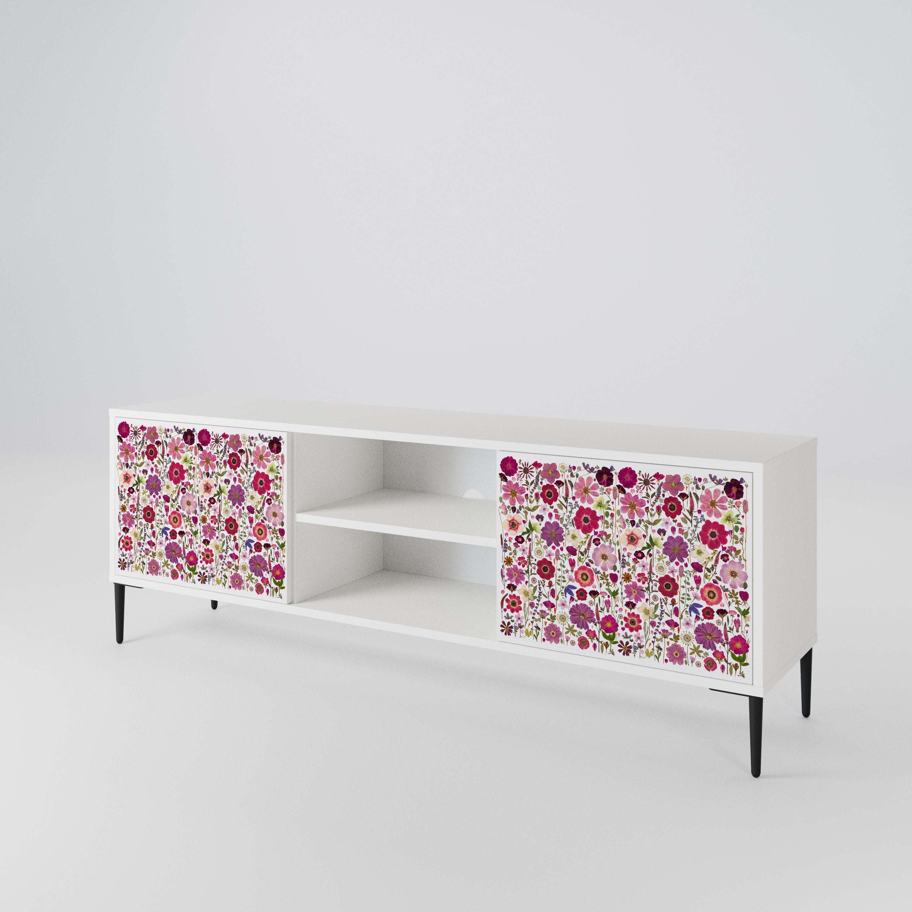PETAL GARDEN Dvoudveřový TV stolek