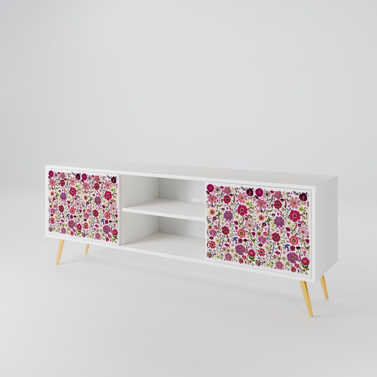 PETAL GARDEN Dvoudveřový TV stolek