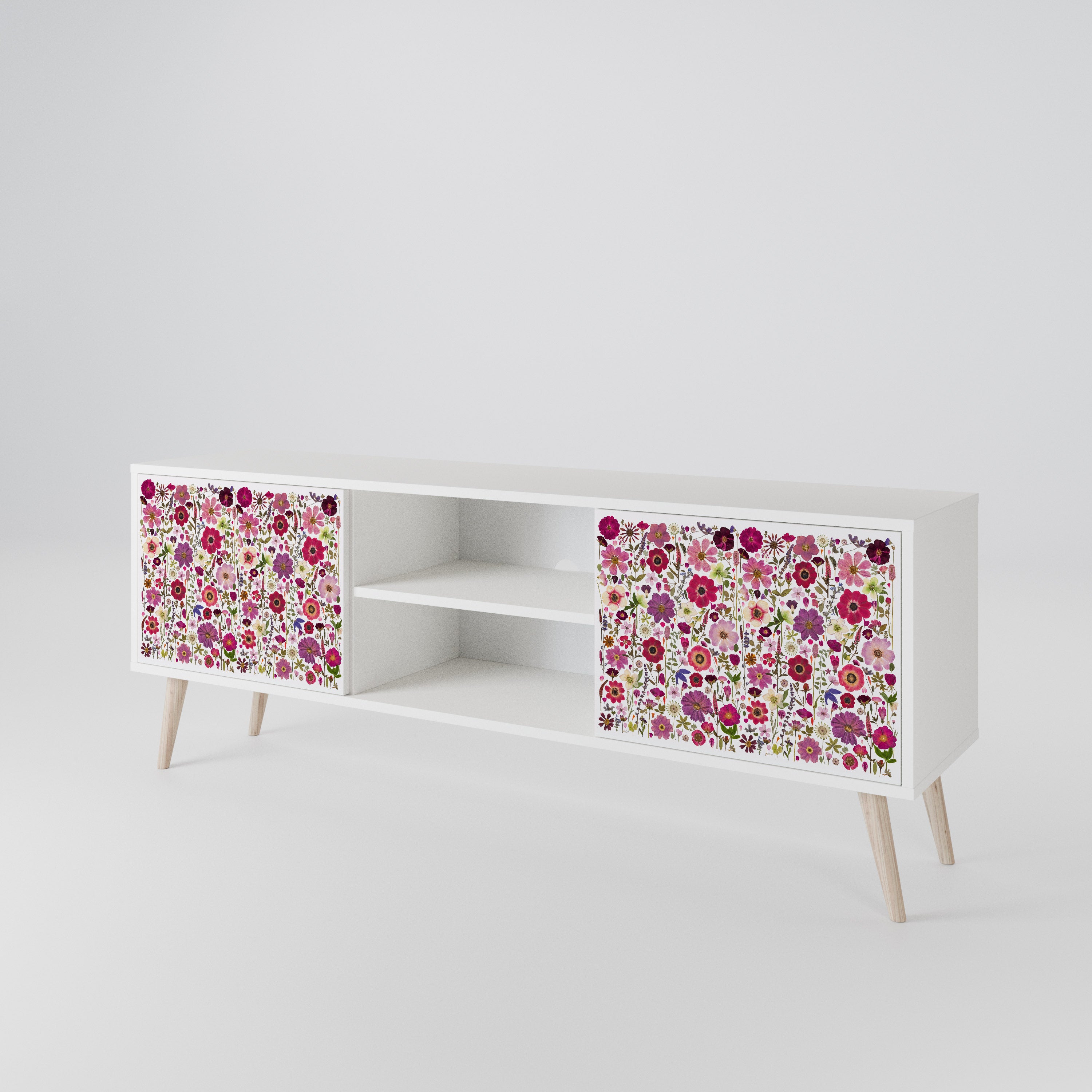 PETAL GARDEN Dvoudveřový TV stolek