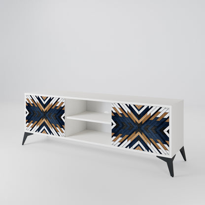 ARTFUL GEOMETRY Dvoudveřový TV stolek