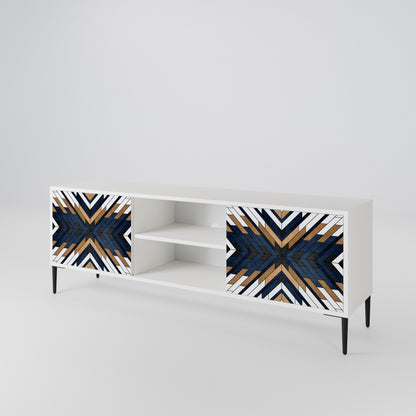 ARTFUL GEOMETRY Dvoudveřový TV stolek