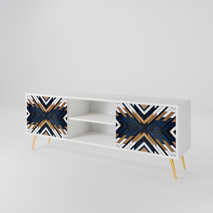 ARTFUL GEOMETRY Dvoudveřový TV stolek