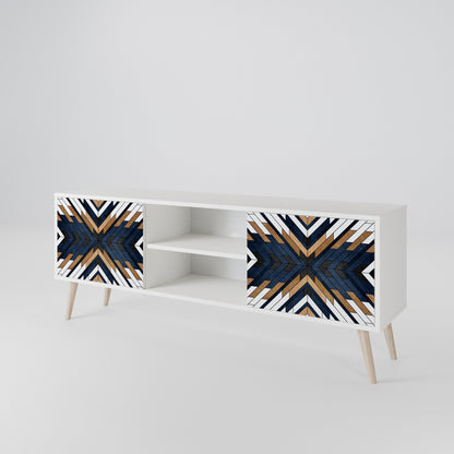 ARTFUL GEOMETRY Dvoudveřový TV stolek