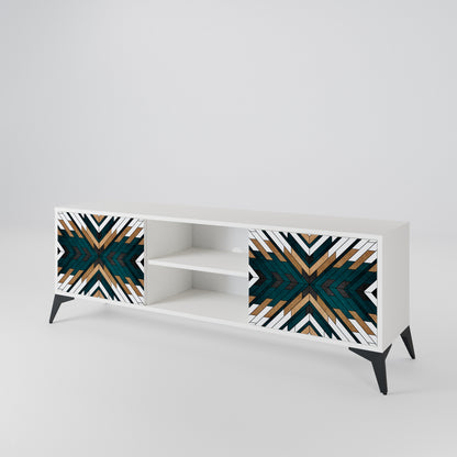 ARTISTIC GEOMETRY Dvoudveřový TV stolek