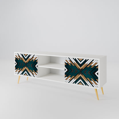 ARTISTIC GEOMETRY Dvoudveřový TV stolek