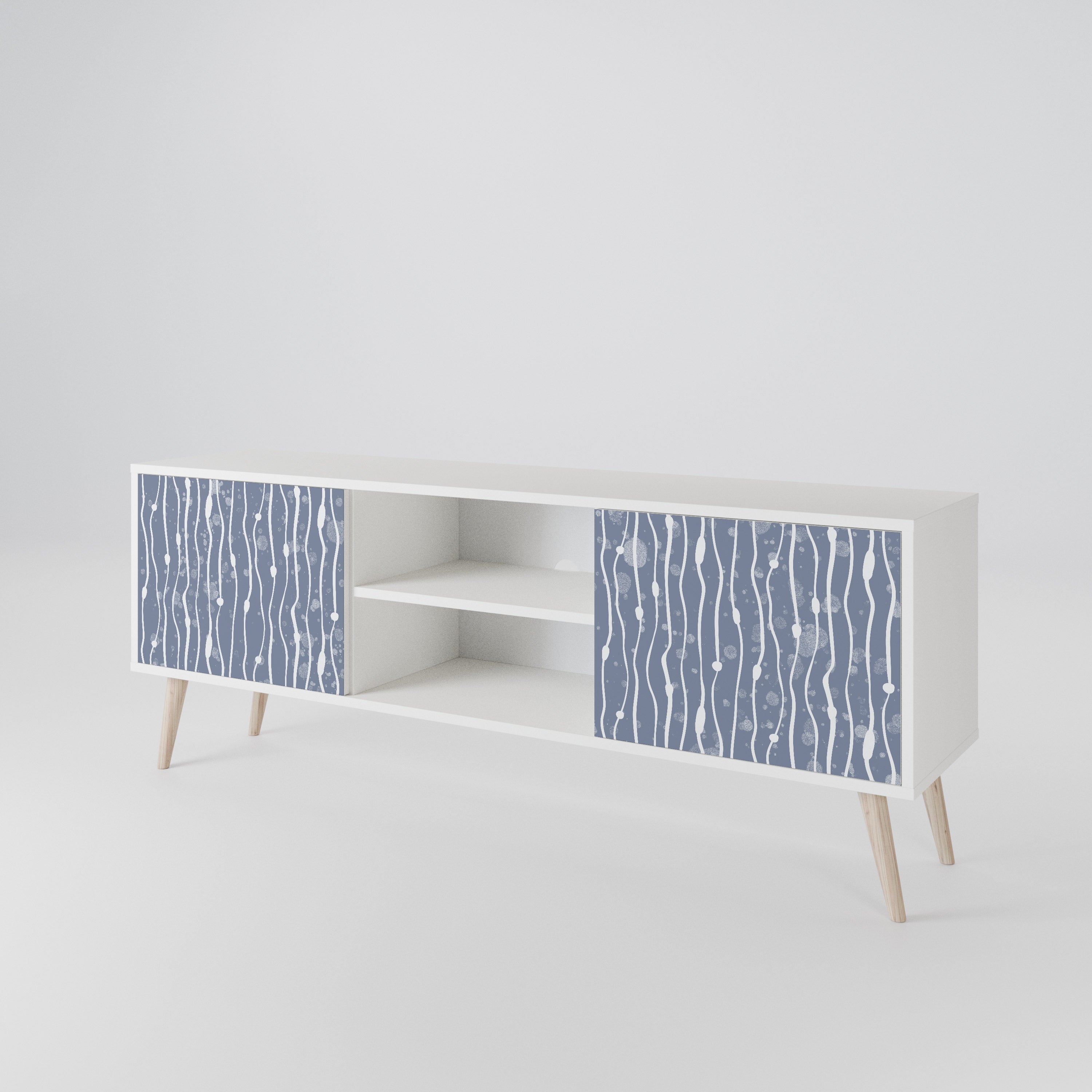 GRAPHITE RAIN Dvoudveřový TV stolek