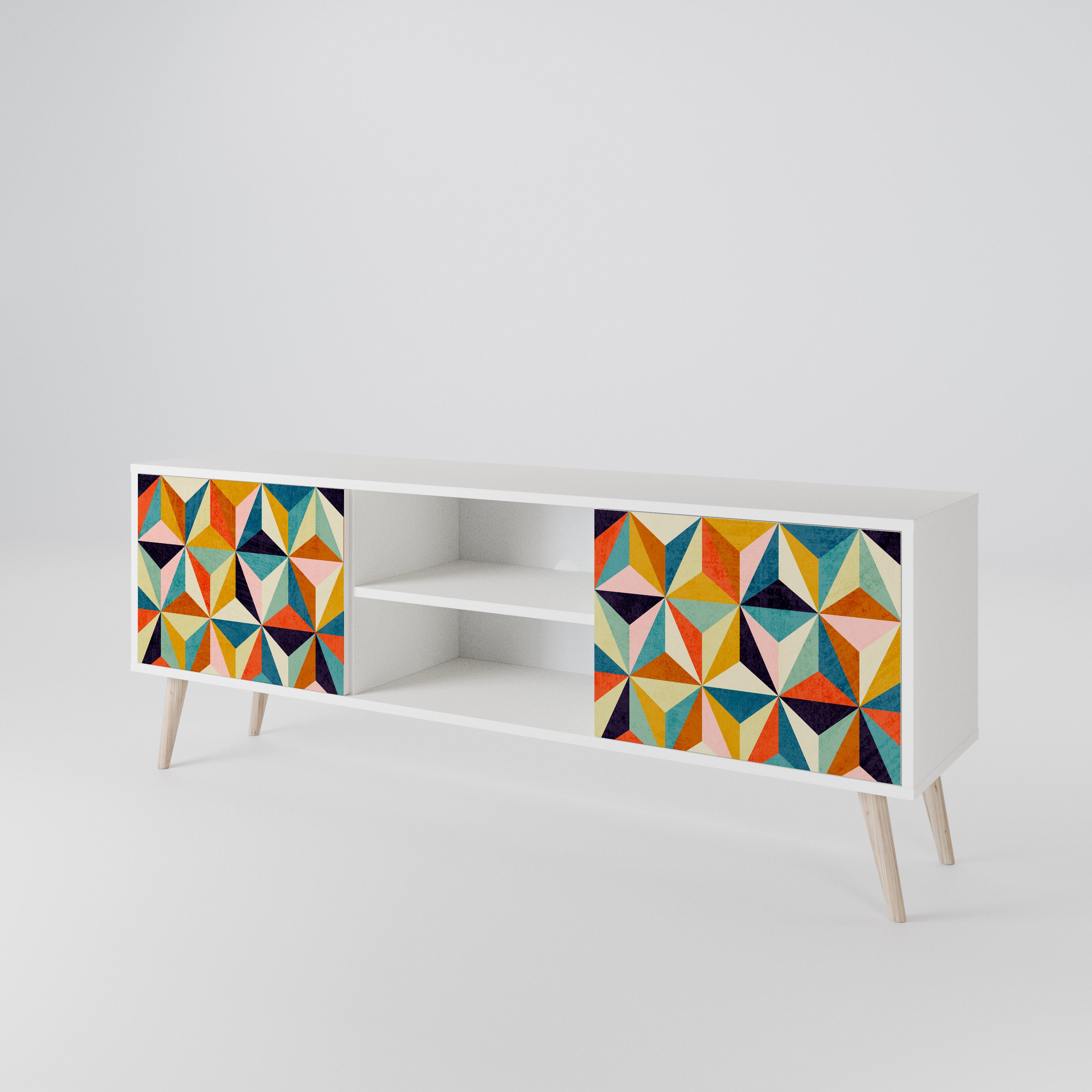 TESSELATE TREASURES Dvoudveřový TV stolek