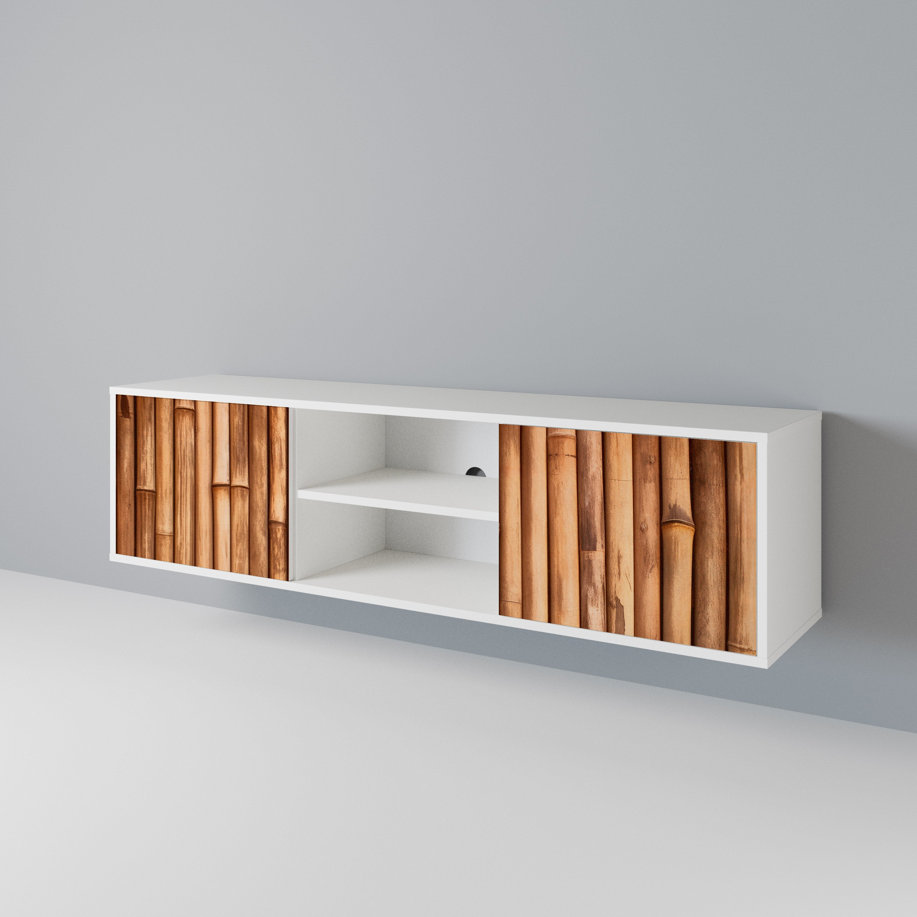 NATURAL WOOD Dvoudveřový TV stolek
