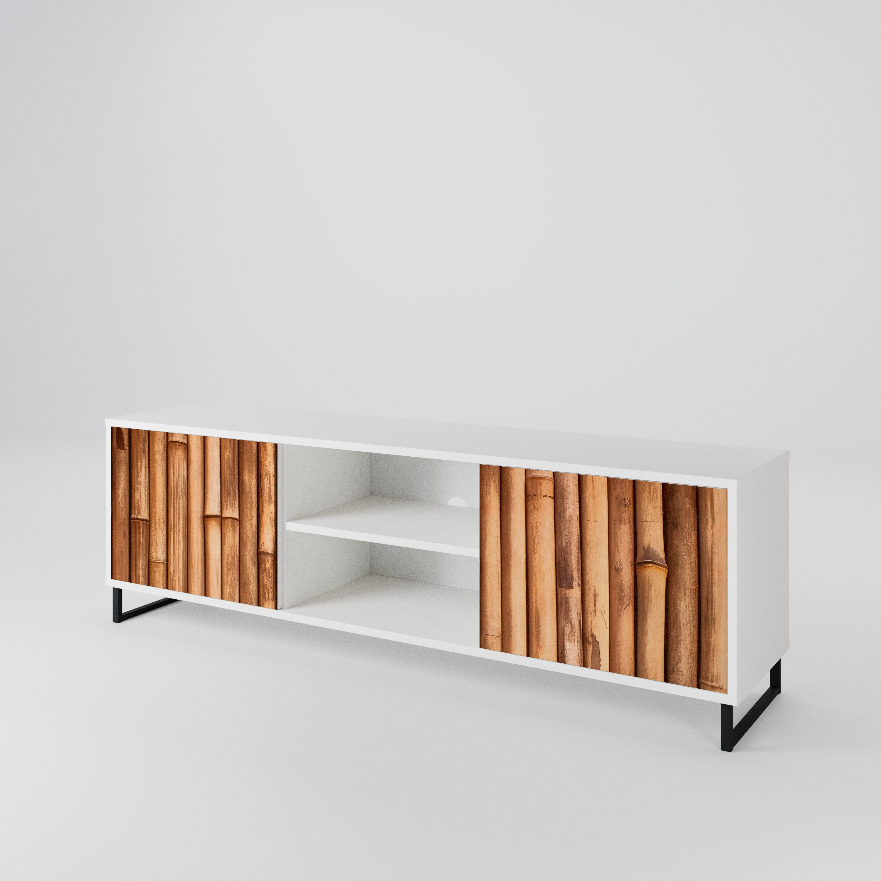 NATURAL WOOD Dvoudveřový TV stolek