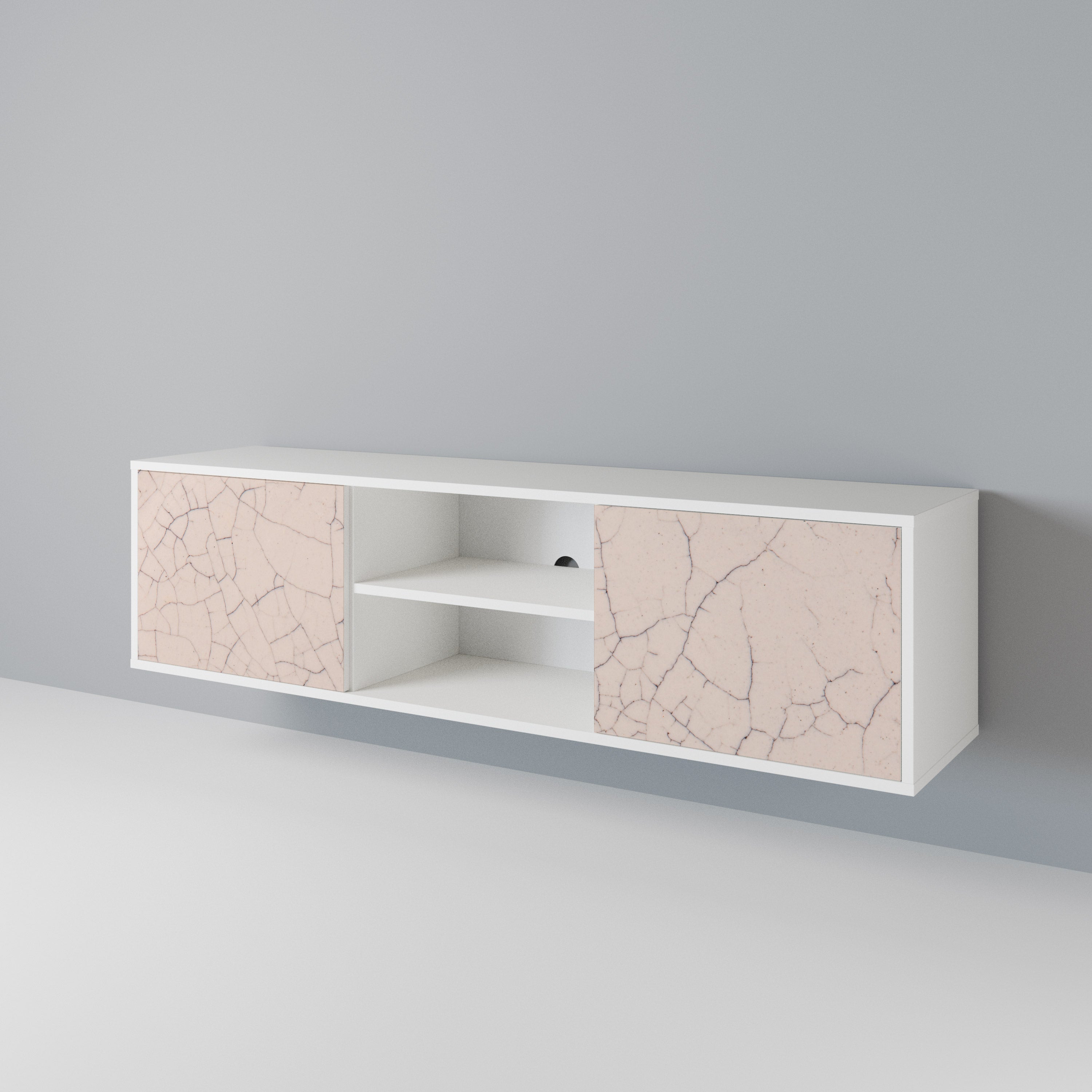 CERAMIC TEXTURE Dvoudveřový TV stolek