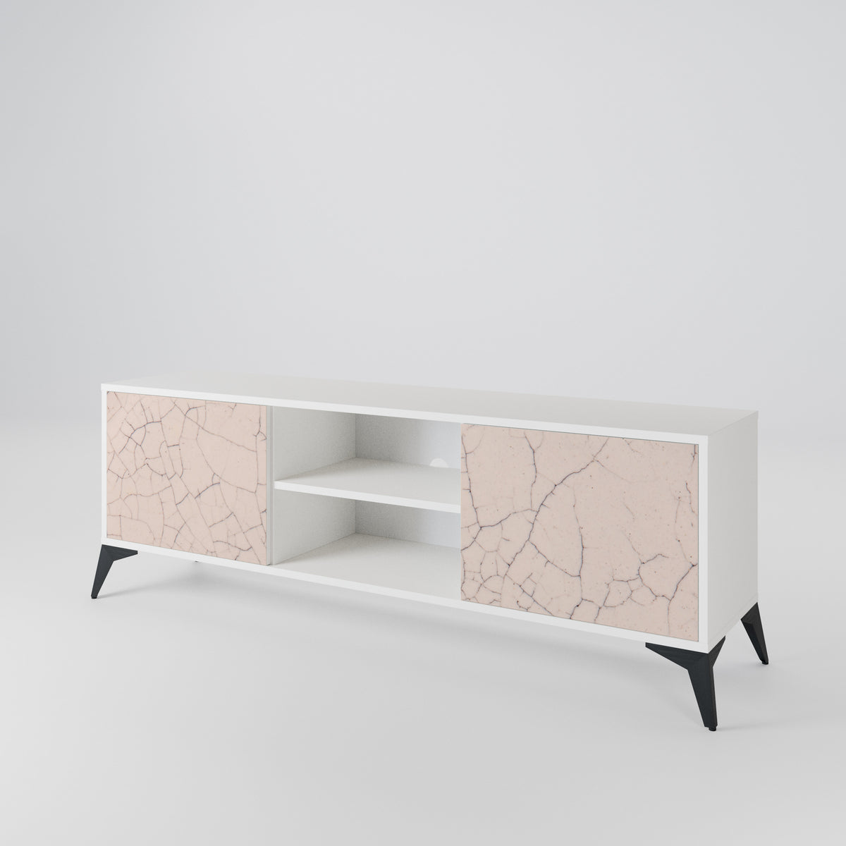 CERAMIC TEXTURE Dvoudveřový TV stolek