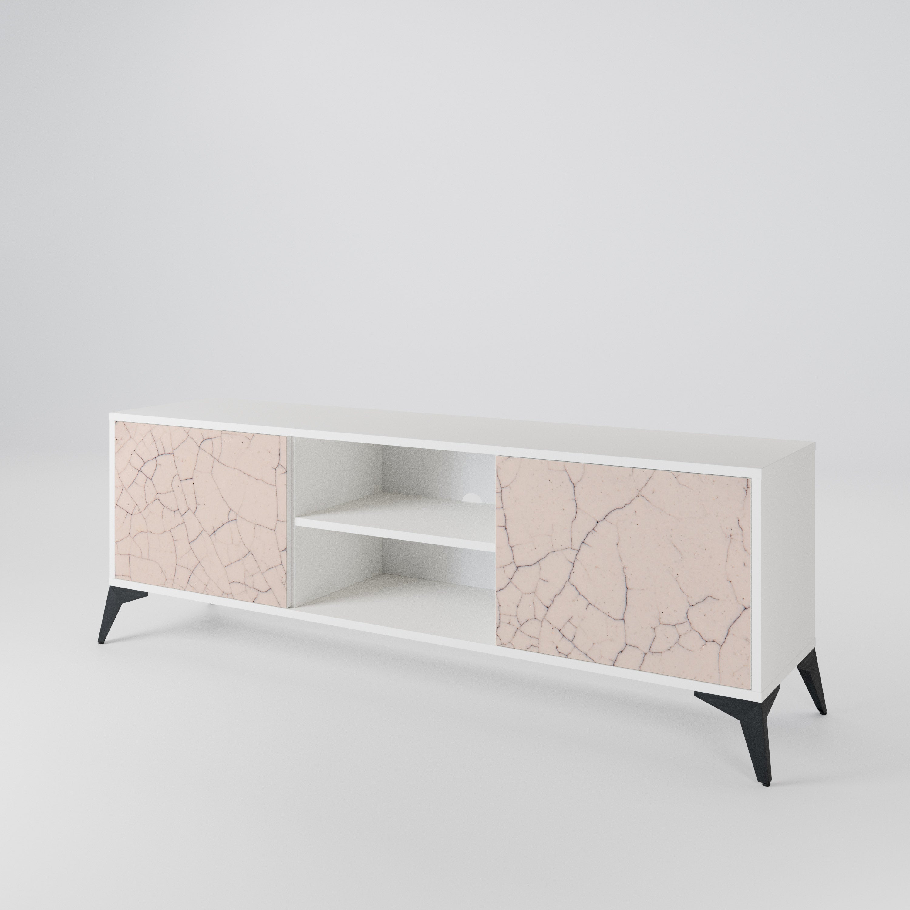 CERAMIC TEXTURE Dvoudveřový TV stolek