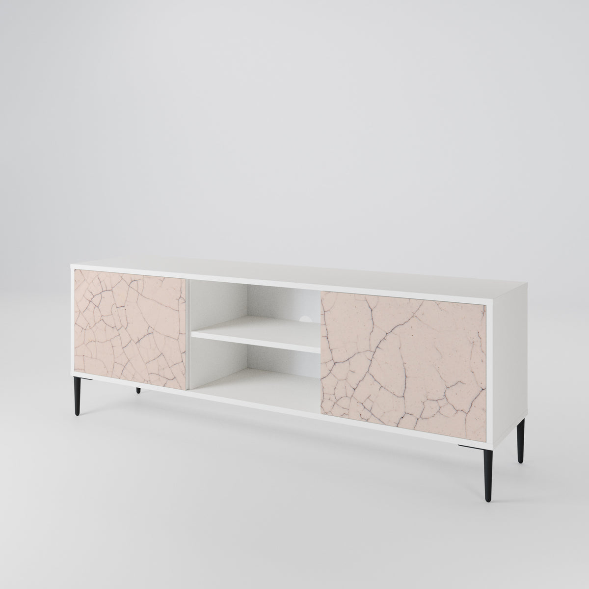CERAMIC TEXTURE Dvoudveřový TV stolek