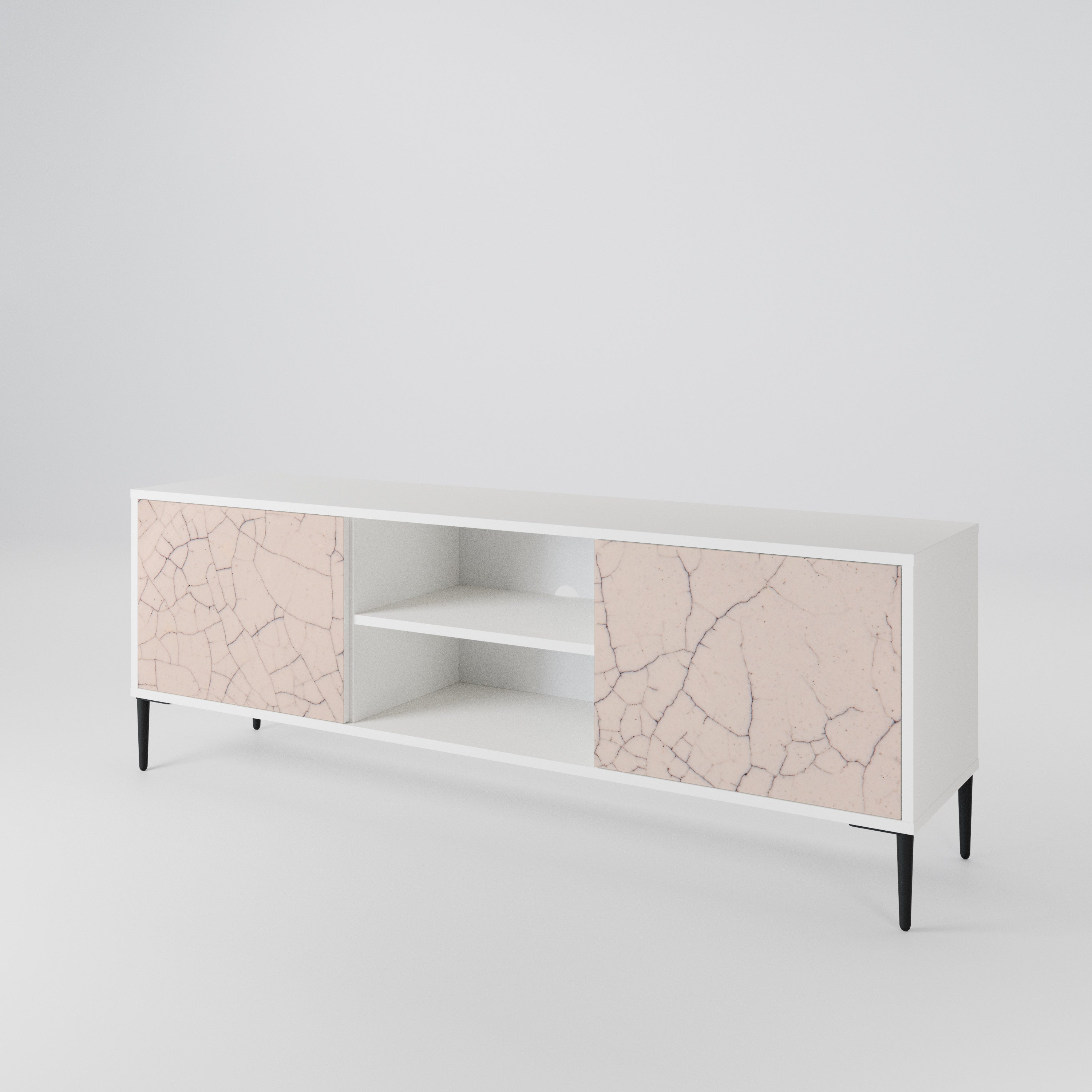 CERAMIC TEXTURE Dvoudveřový TV stolek