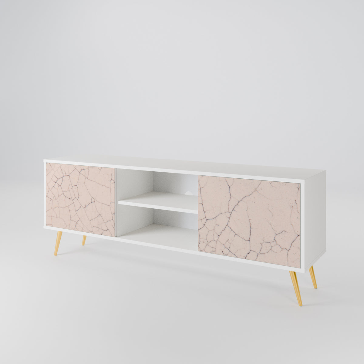 CERAMIC TEXTURE Dvoudveřový TV stolek