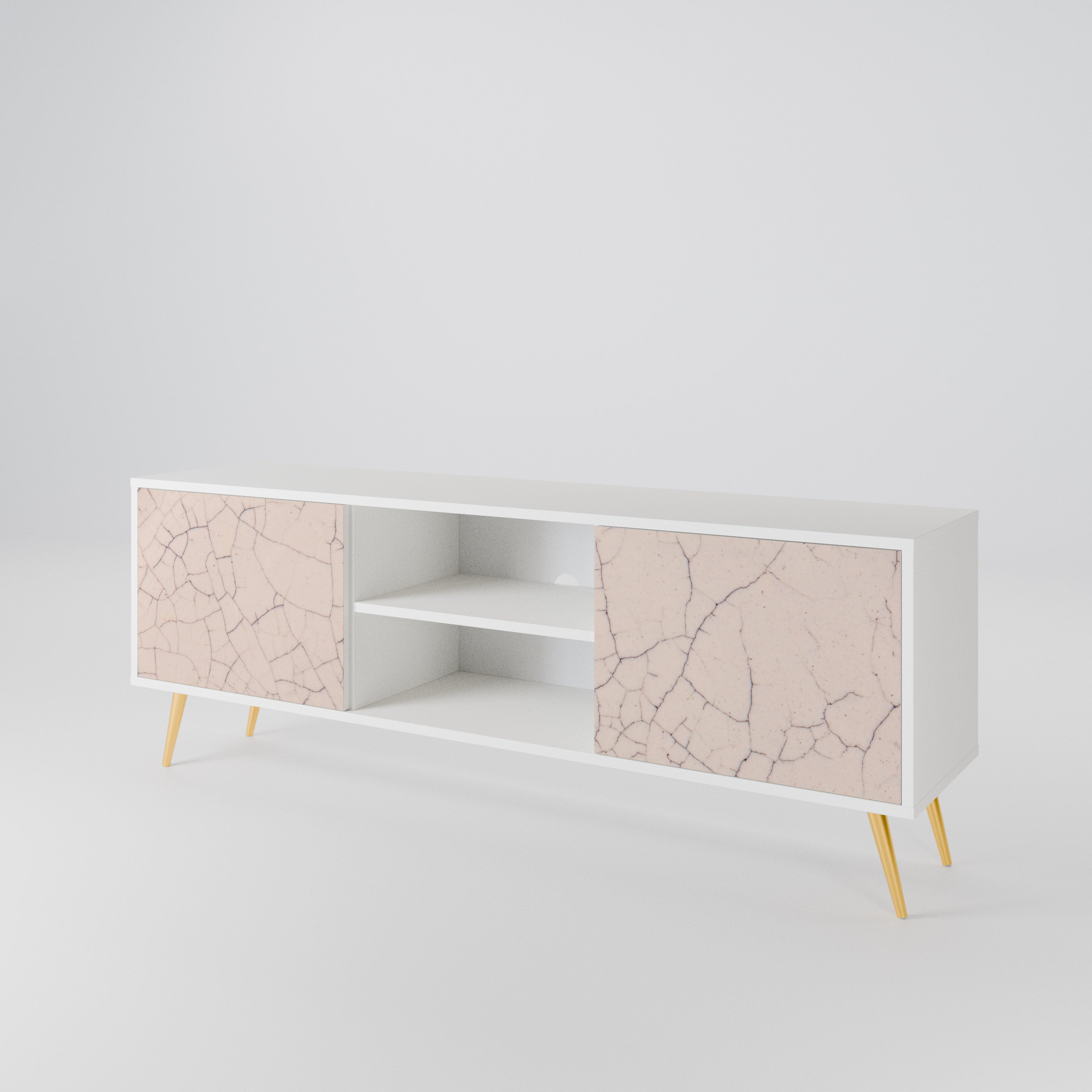 CERAMIC TEXTURE Dvoudveřový TV stolek