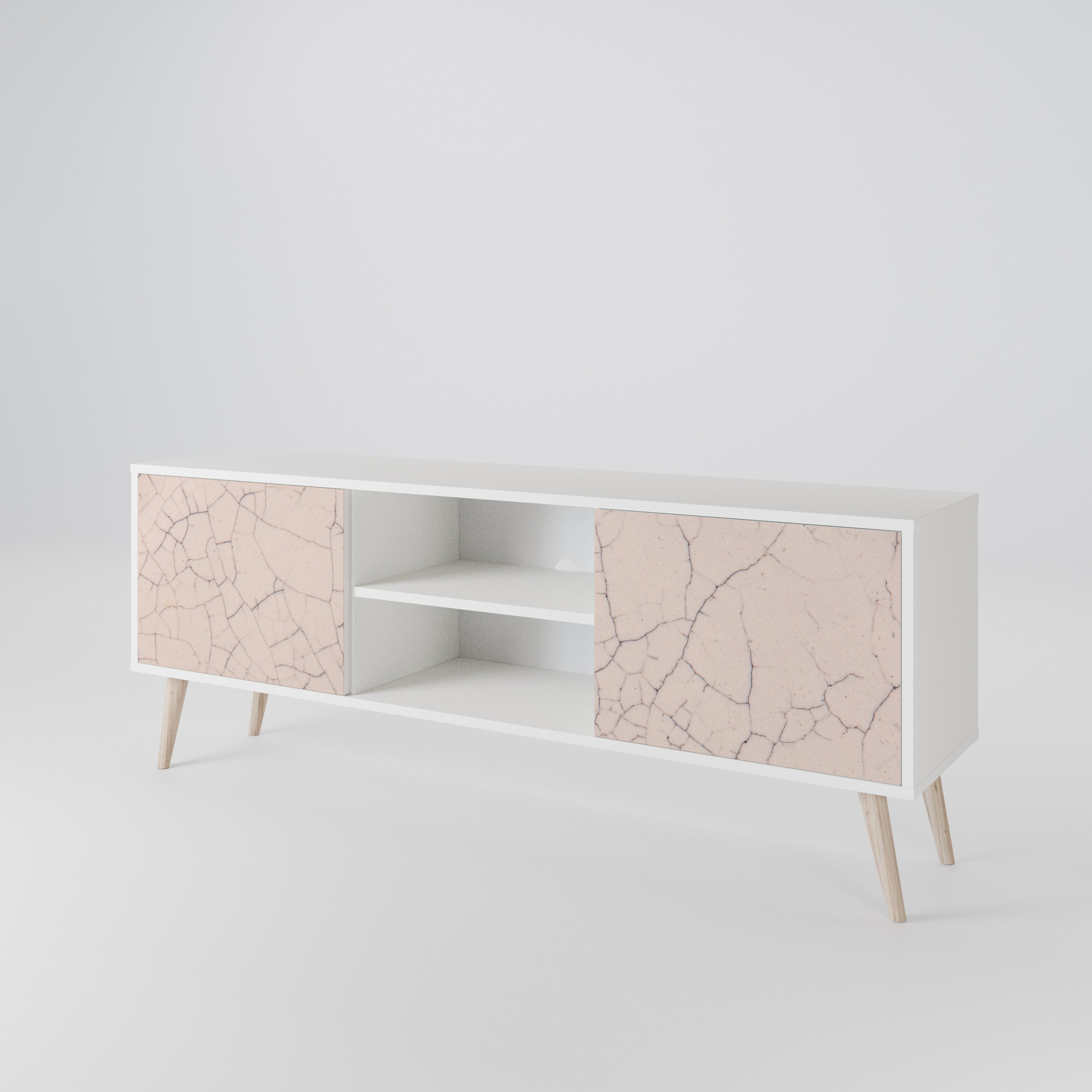 CERAMIC TEXTURE Dvoudveřový TV stolek