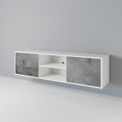 CONCRETE WALL Dvoudveřový TV stolek