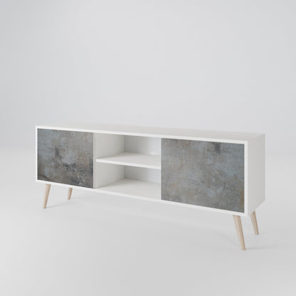 CONCRETE WALL Dvoudveřový TV stolek