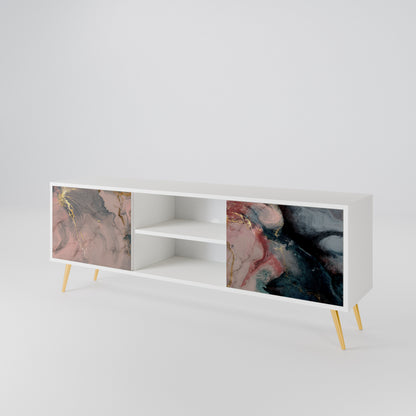 GILDED SWIRLS Dvoudveřový TV stolek