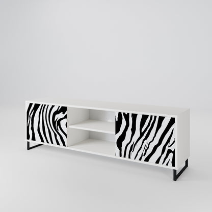 SPLENDID ZEBRA Dvoudveřový TV stolek