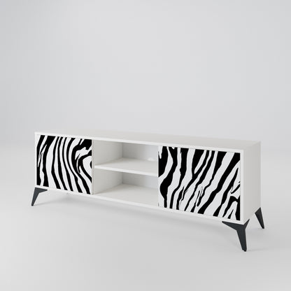 SPLENDID ZEBRA Dvoudveřový TV stolek