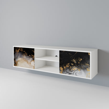 MARBLE OF TOMMORROW Dvoudveřový TV stolek